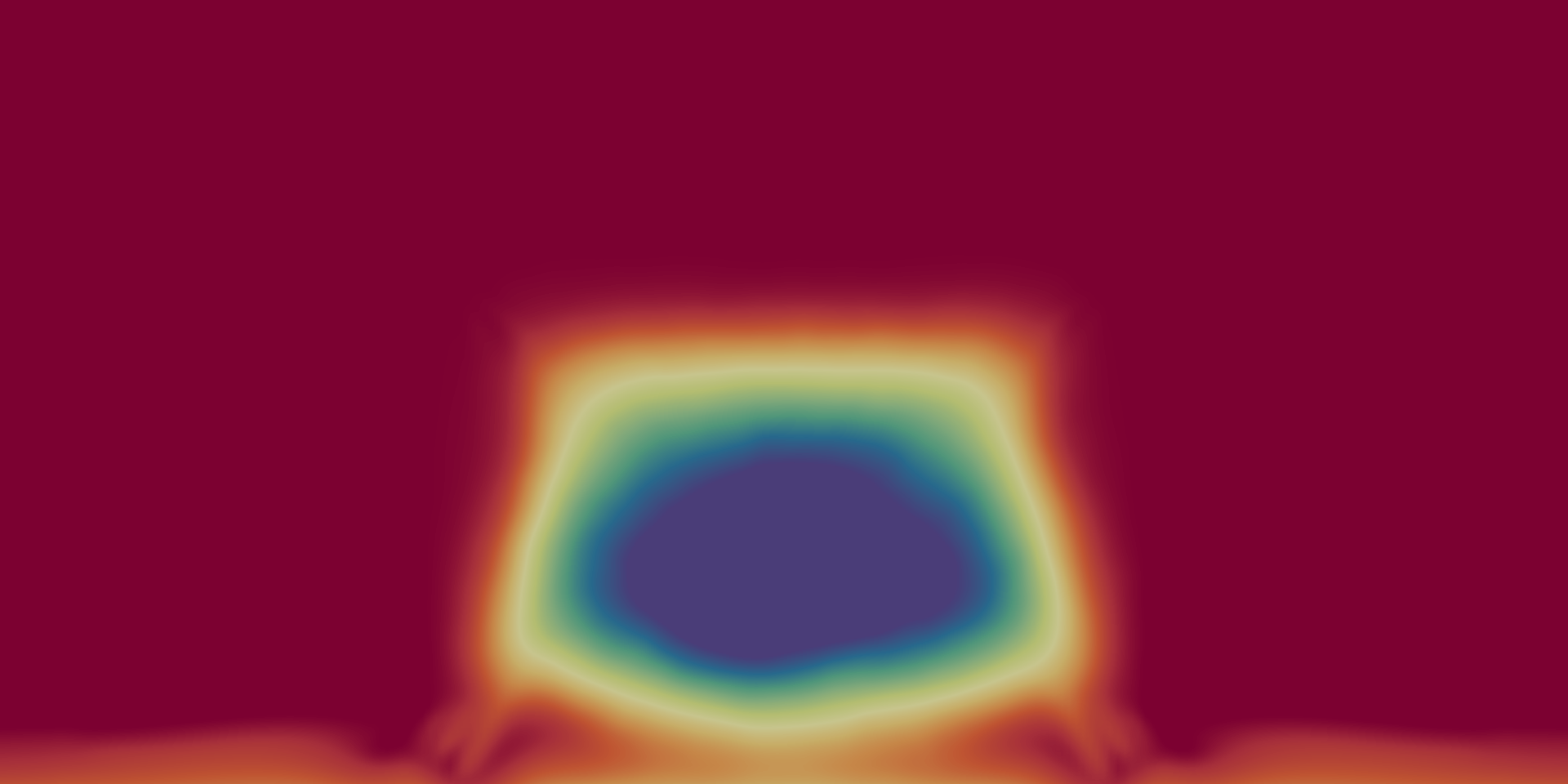 Mean streamwise-velocity slice through an AhmedML body and its wake.